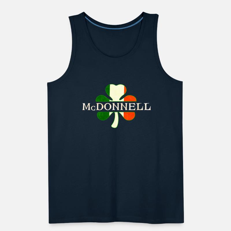 Mcdonnell Irish Surname Ireland Flag Shamrock