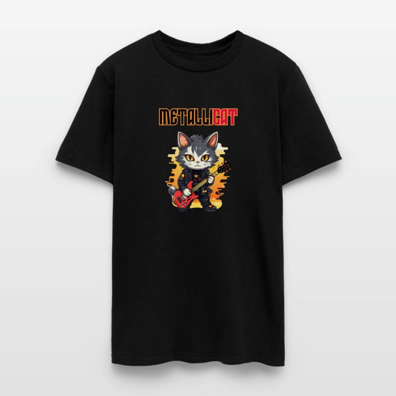 Metal chat guitar