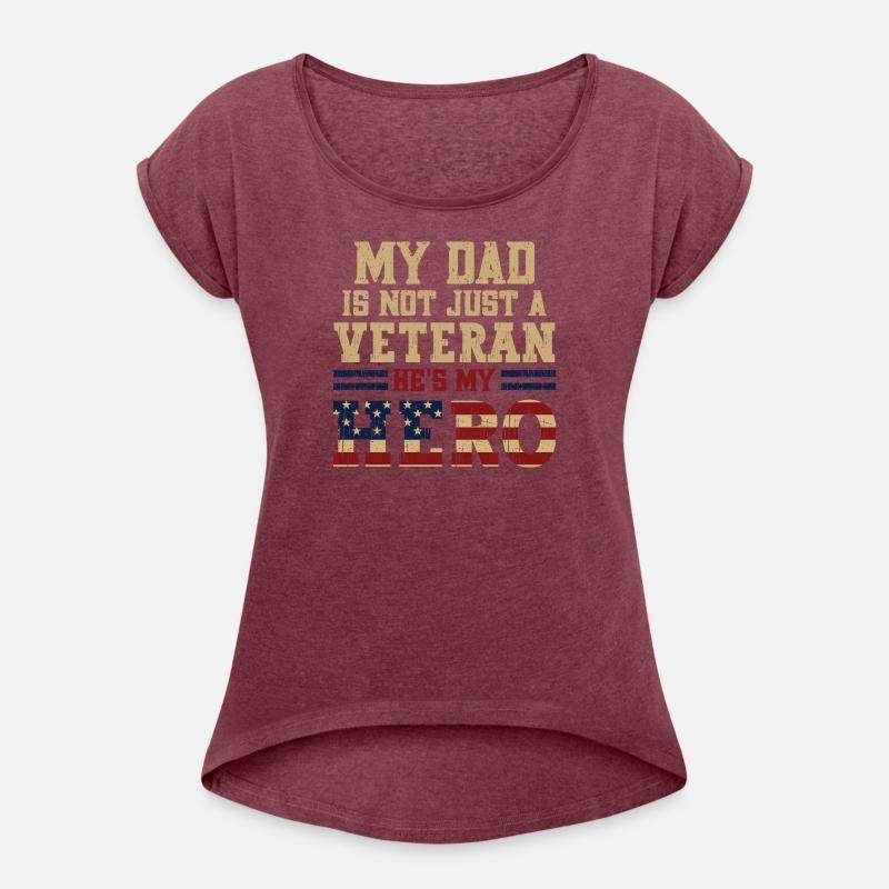 Military Family Veteran Support My Dad USA Flag