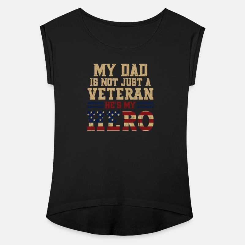 Military Family Veteran Support My Dad USA Flag