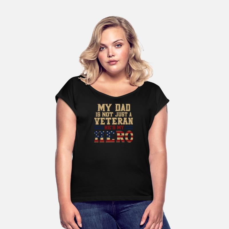 Military Family Veteran Support My Dad USA Flag