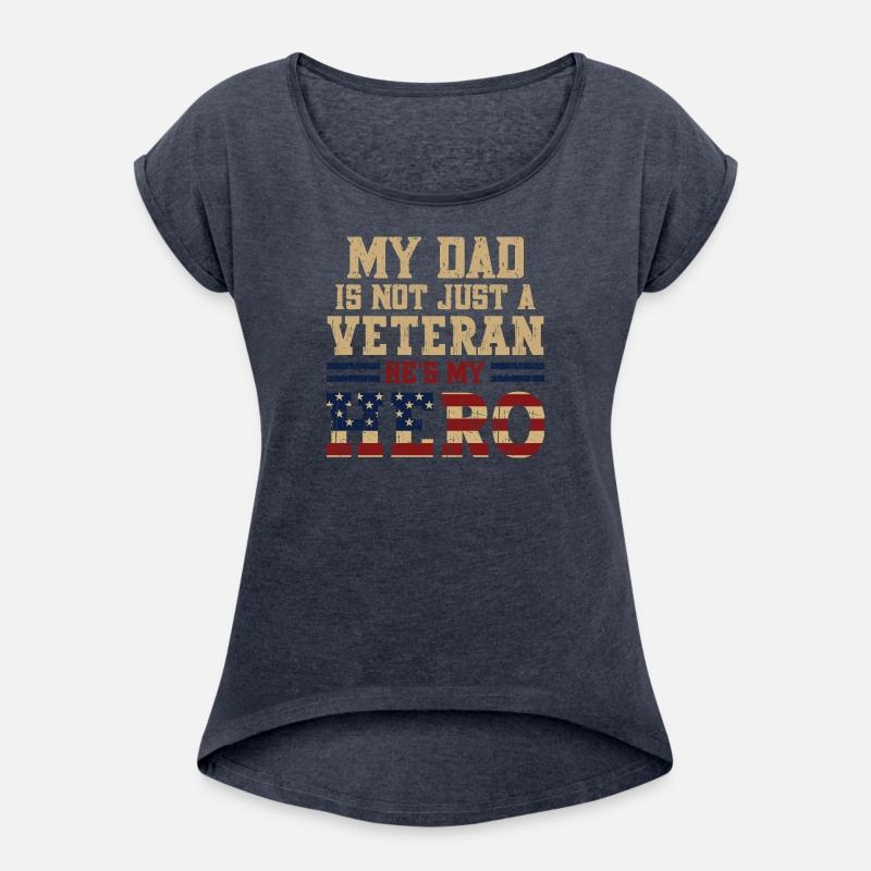 Military Family Veteran Support My Dad USA Flag