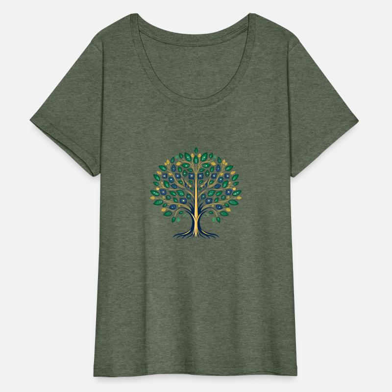 Modern Abstract Tree Wall Art | Digital Nature Art
