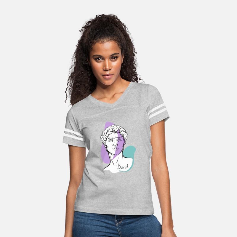 Modern David Line Art – Michelangelo Inspired