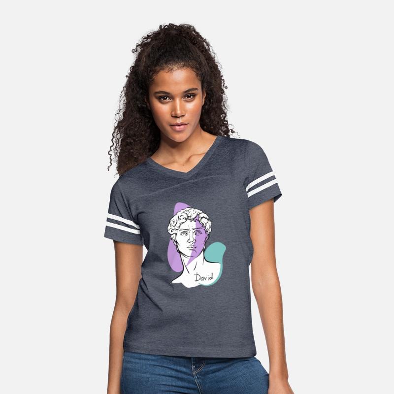 Modern David Line Art – Michelangelo Inspired