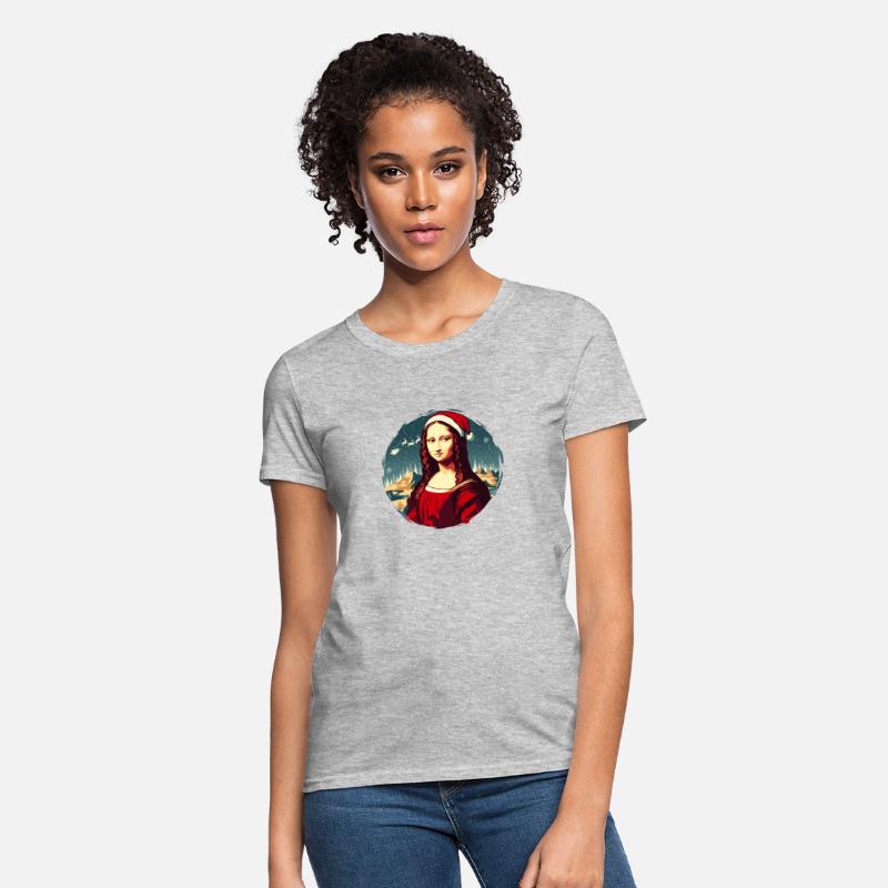 Mona Lisa Funny Christmas Art