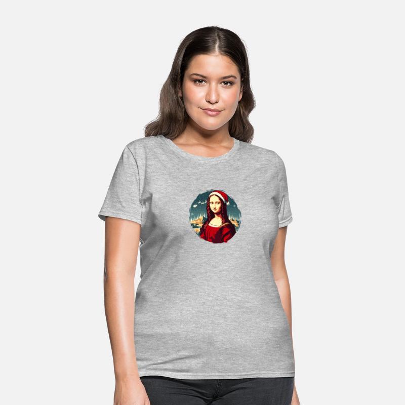 Mona Lisa Funny Christmas Art