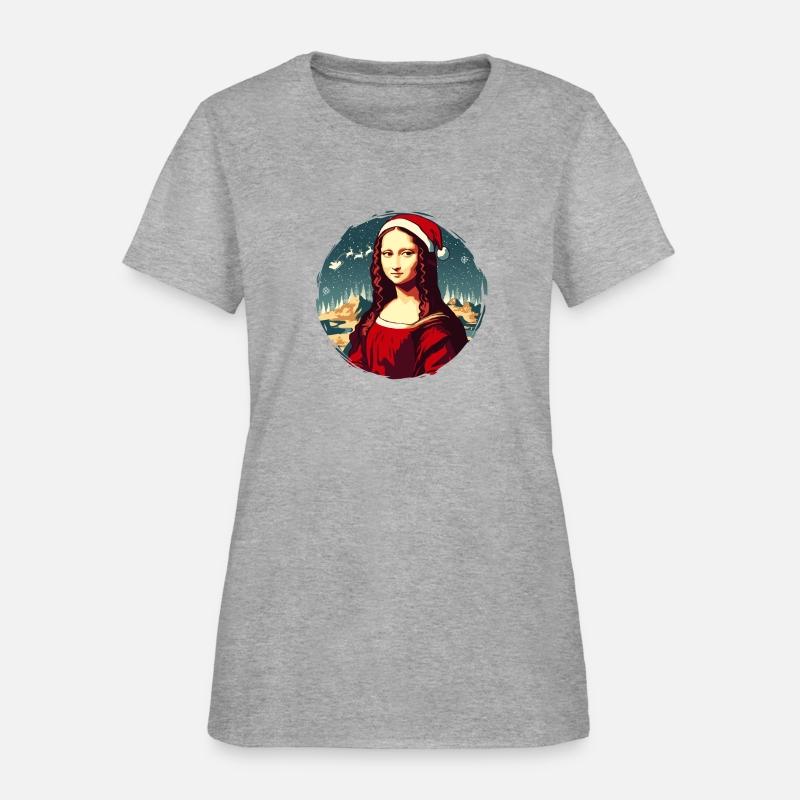 Mona Lisa Funny Christmas Art