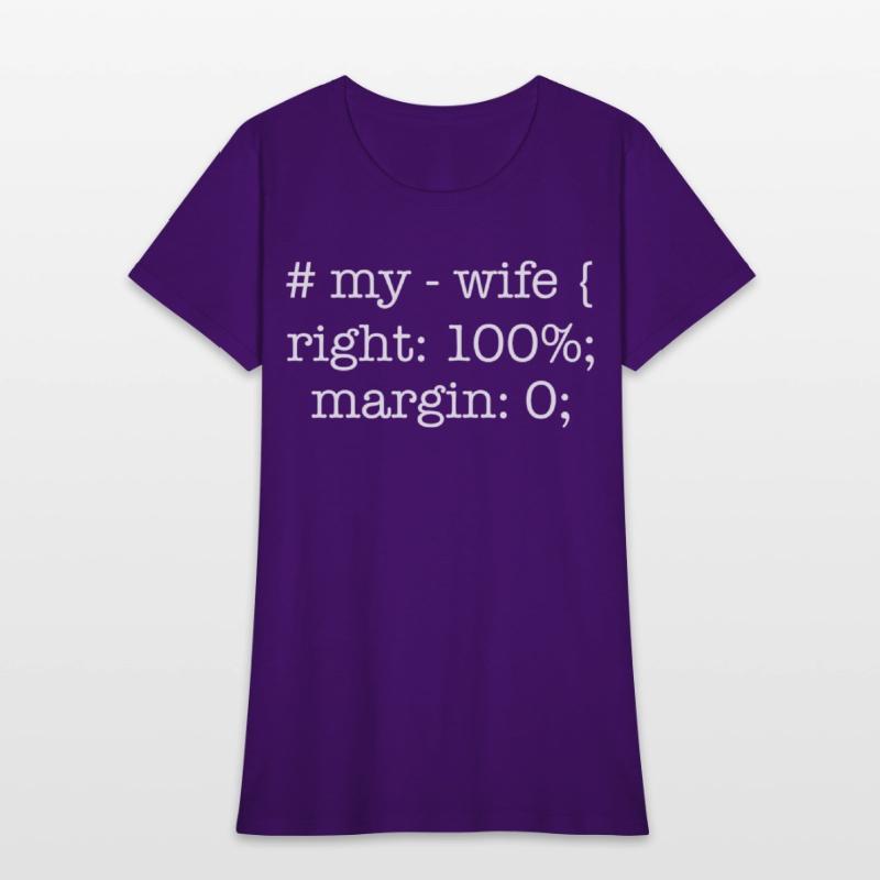My Wife 100% Right Funny Husband Couple Fiancée