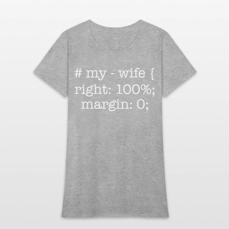 My Wife 100% Right Funny Husband Couple Fiancée