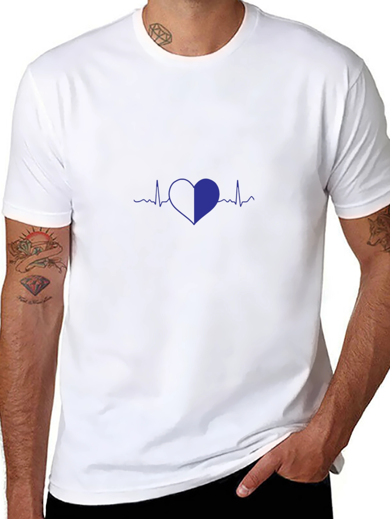 Heartbeat Graphic Tee - Stylish Comfort