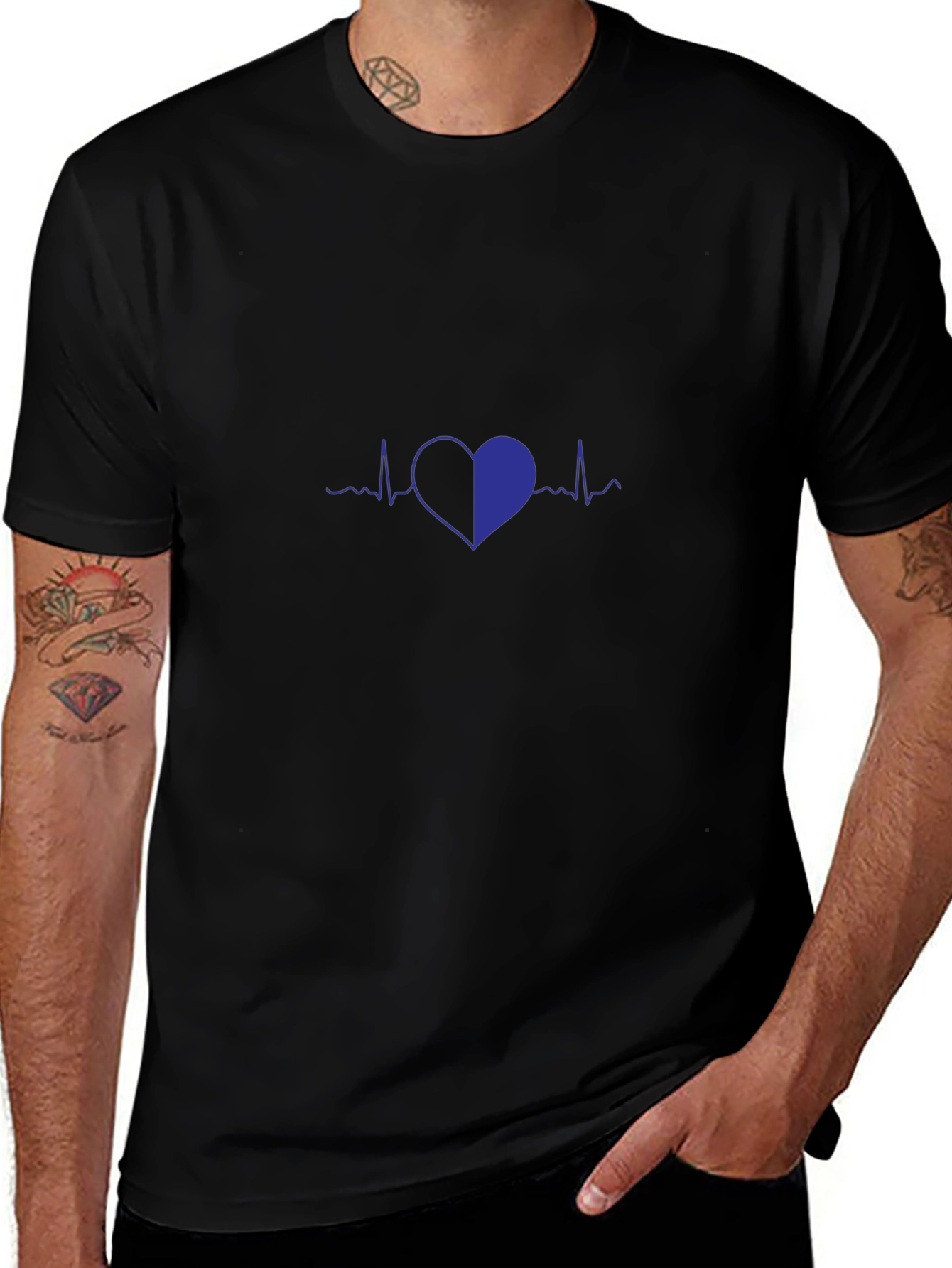Heartbeat Graphic Tee - Stylish Comfort