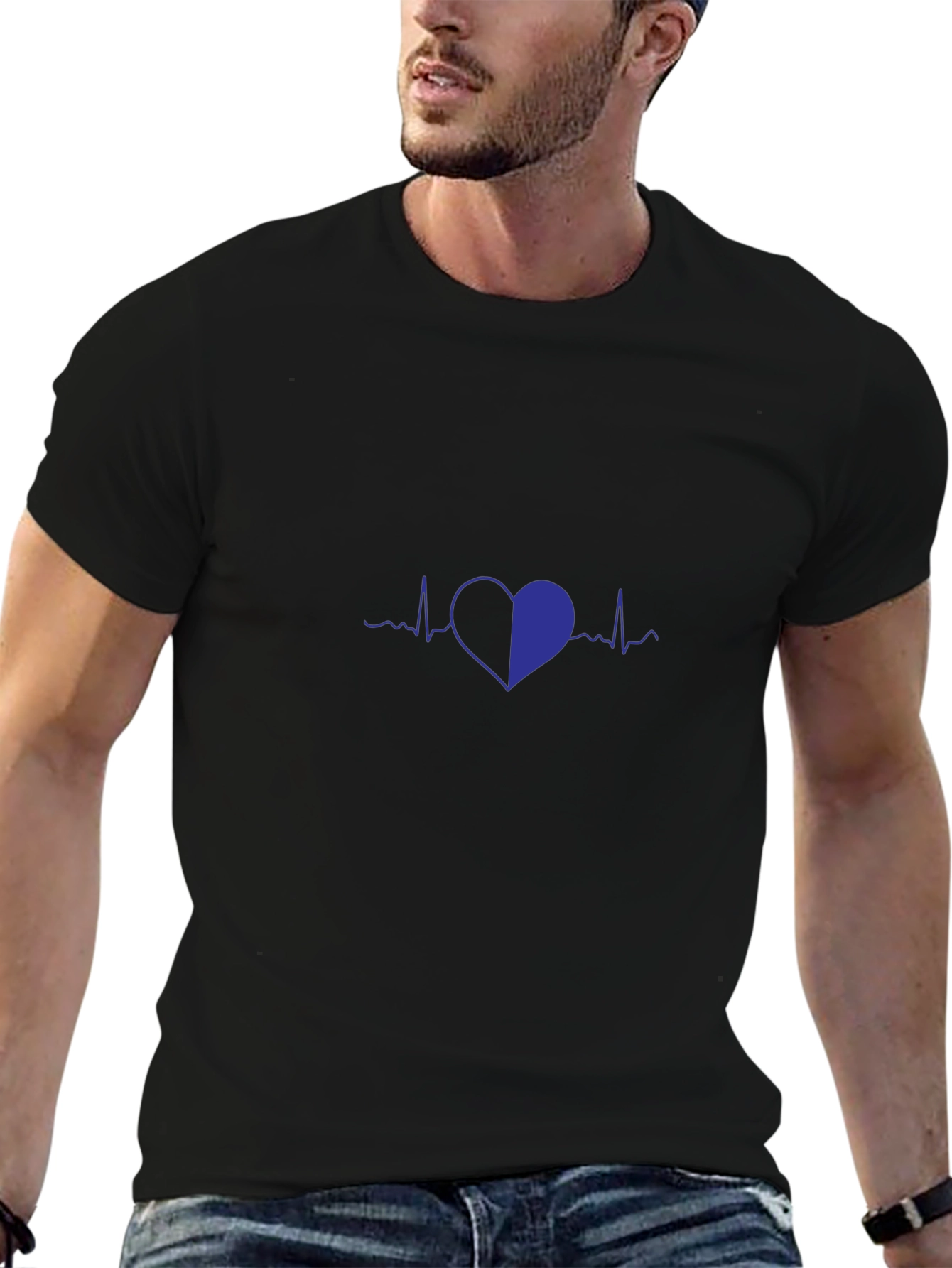 Heartbeat Graphic Tee - Stylish Comfort
