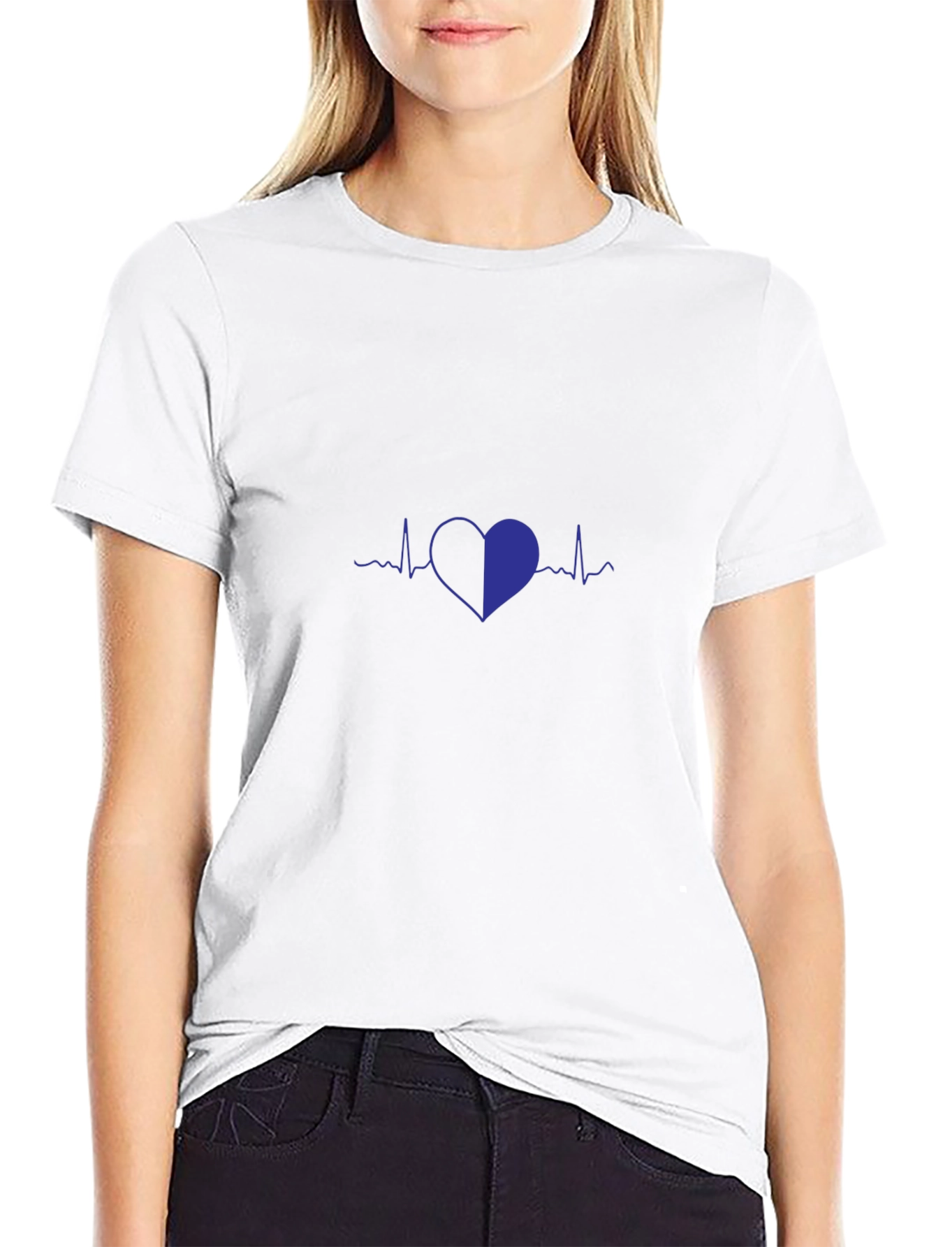 Heartbeat Graphic Tee - Stylish Comfort