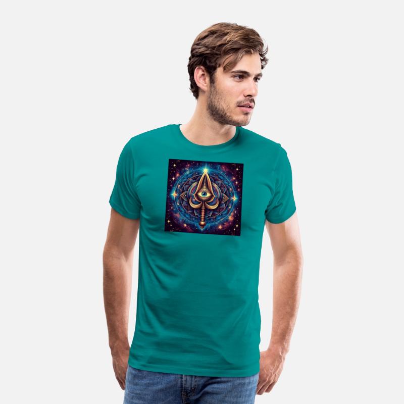 Mystic Eye and Sword Amulet Design