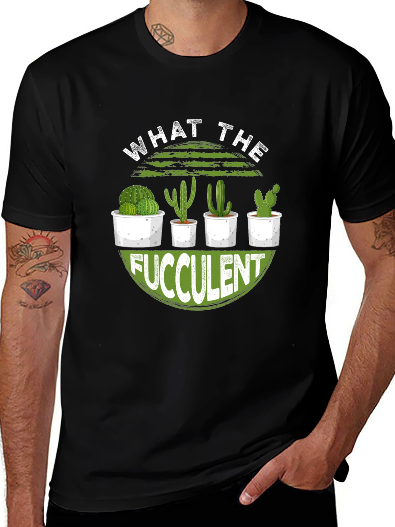 What The Fucculent Cactus Graphic Tee