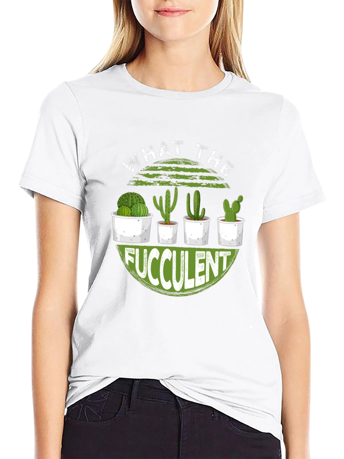 What The Fucculent Cactus Graphic Tee