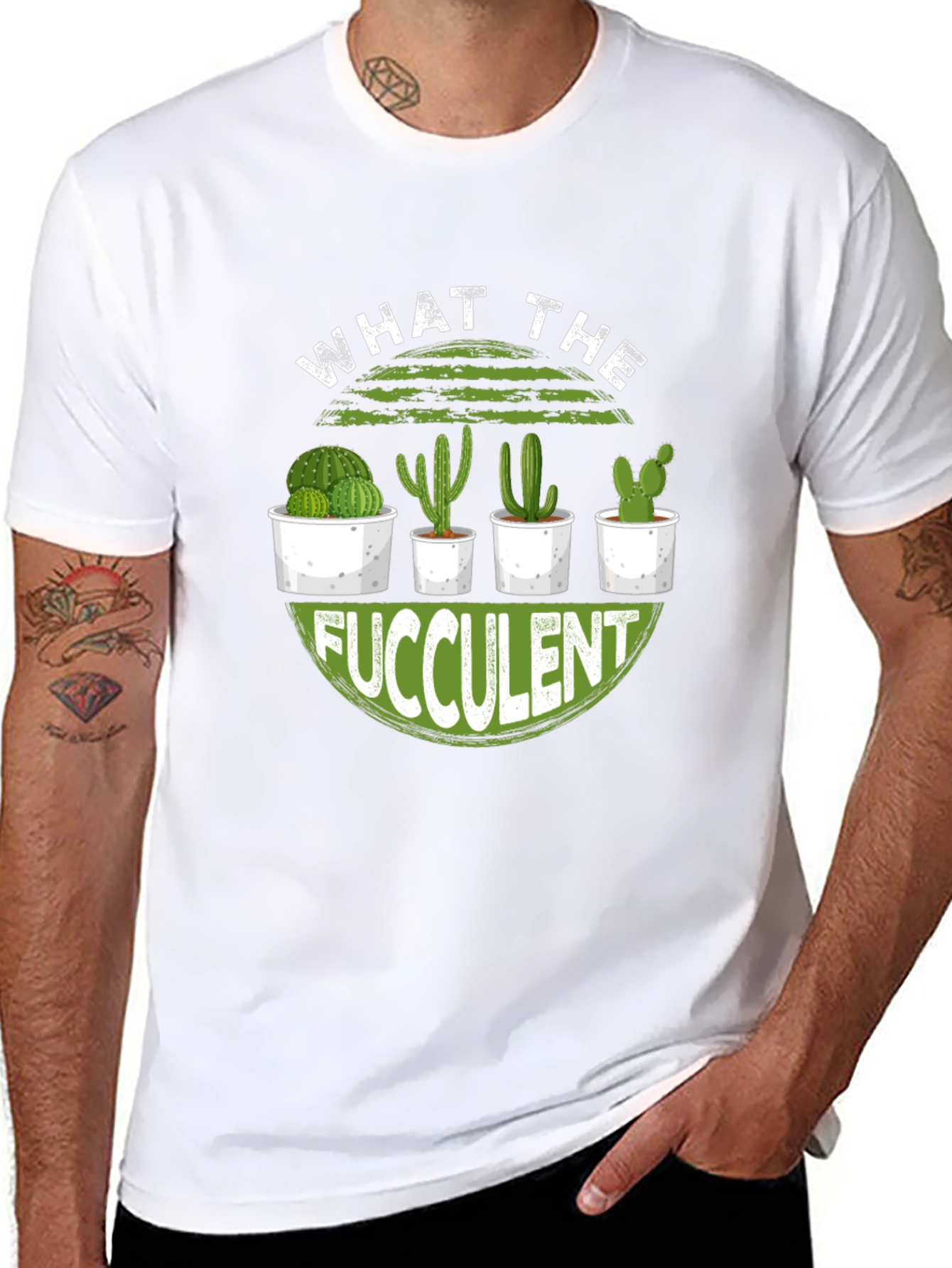 What The Fucculent Cactus Graphic Tee