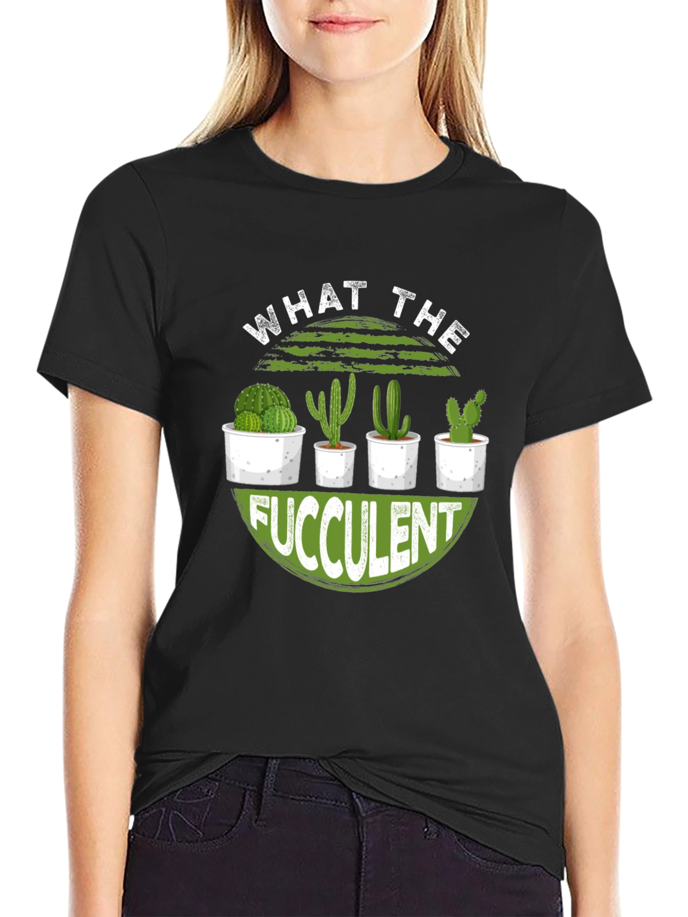 What The Fucculent Cactus Graphic Tee
