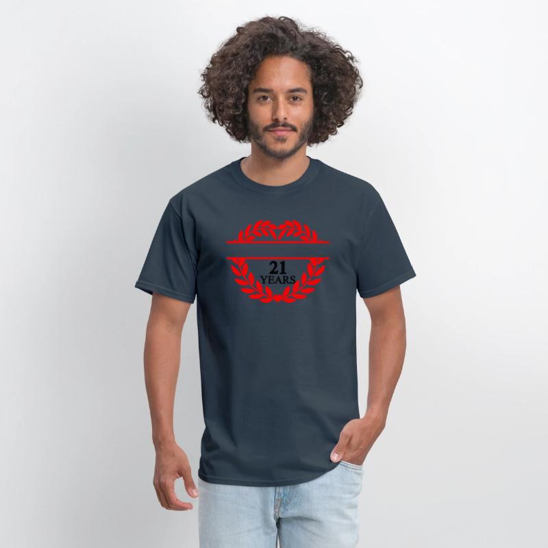 Name banner twenty one years, heart laurel wreath