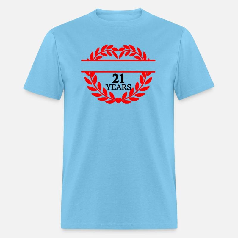Name banner twenty one years, heart laurel wreath