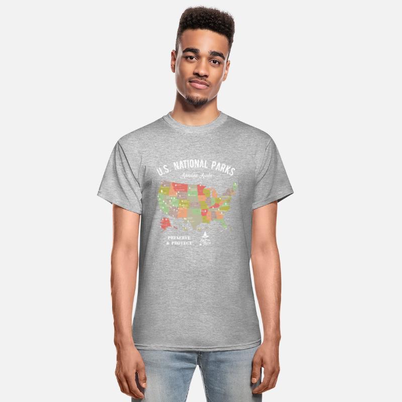 National Park Map Vintage Hiking Camping