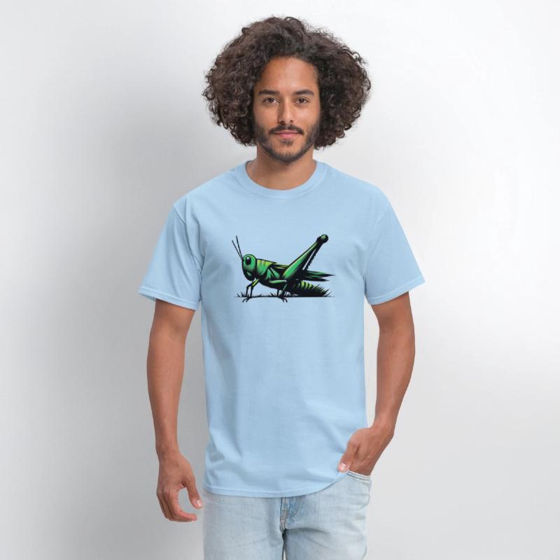 Nature Grasshopper Insect Brushstroke Art 1