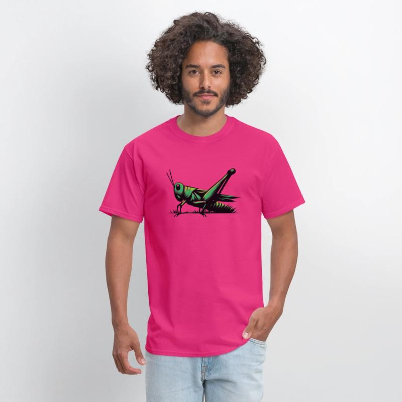 Nature Grasshopper Insect Brushstroke Art 1