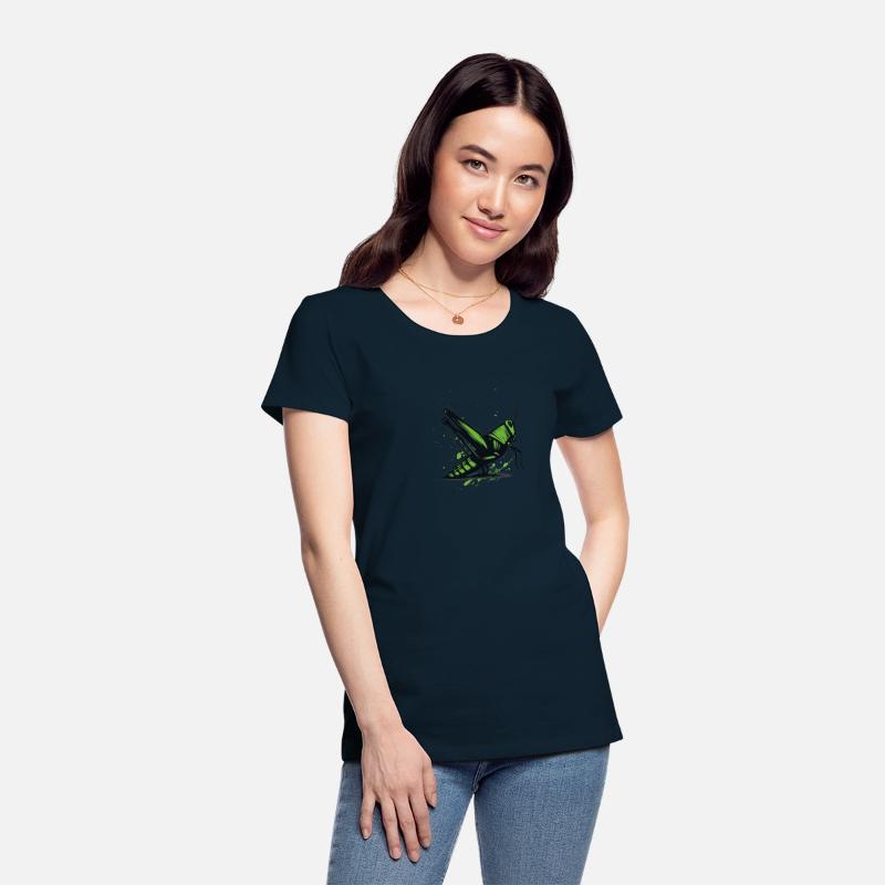 Nature Grasshopper Insect Brushstroke Art 4