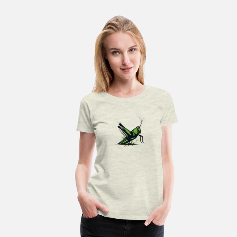 Nature Grasshopper Insect Brushstroke Art 4