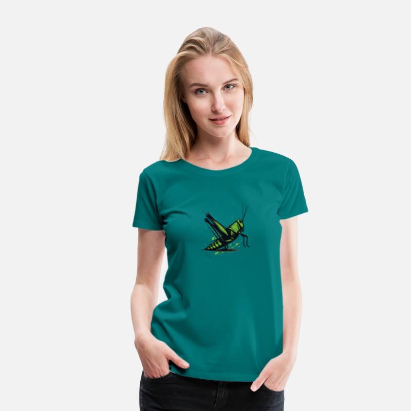 Nature Grasshopper Insect Brushstroke Art 4