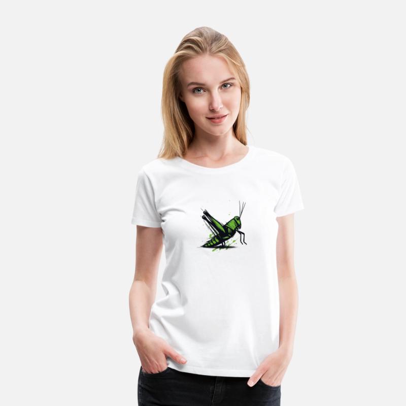Nature Grasshopper Insect Brushstroke Art 4