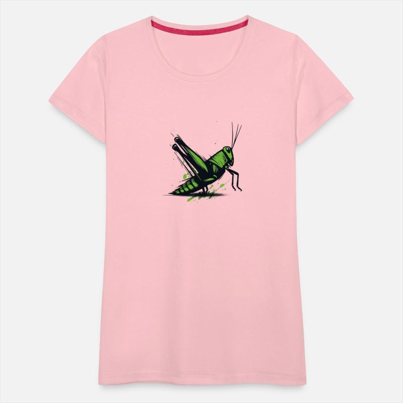 Nature Grasshopper Insect Brushstroke Art 4