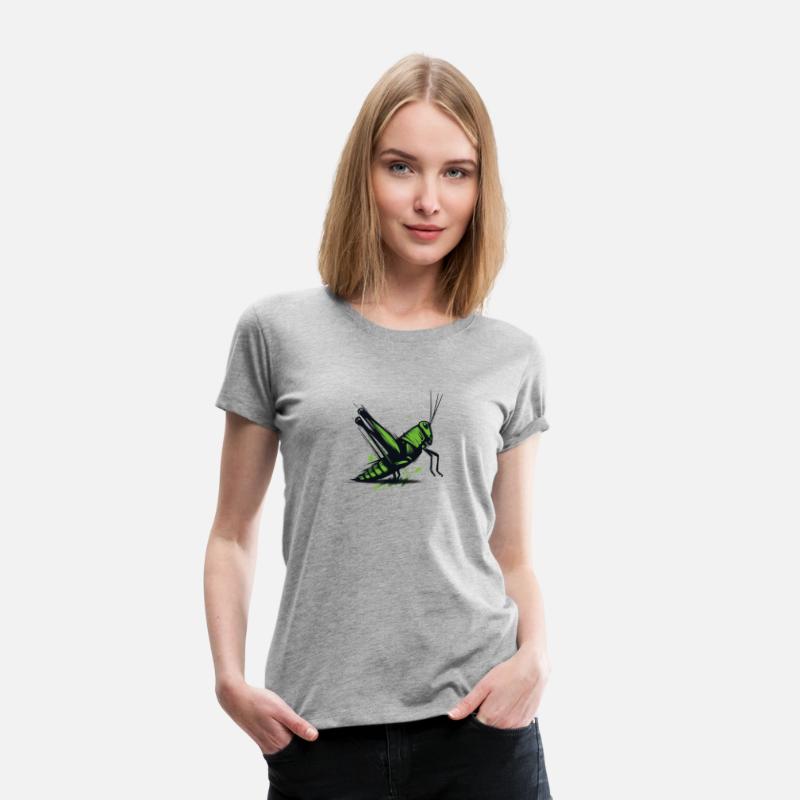 Nature Grasshopper Insect Brushstroke Art 4