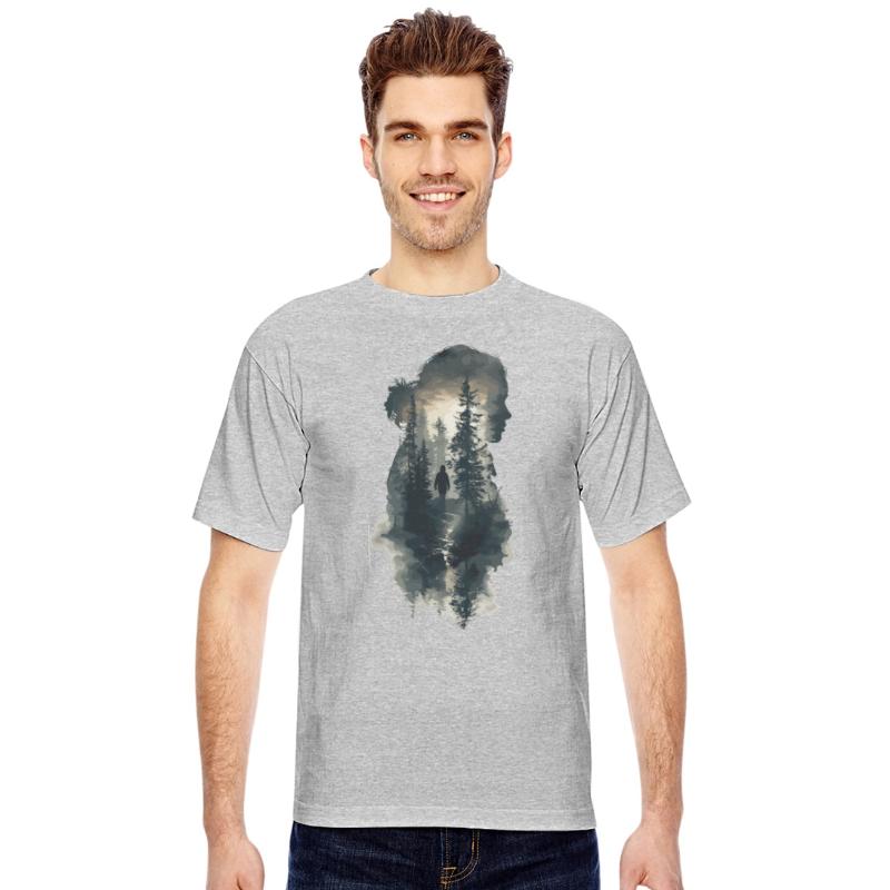 Nature Silhouette Forest Inside Woman