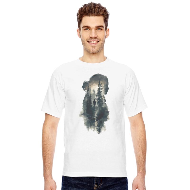 Nature Silhouette Forest Inside Woman