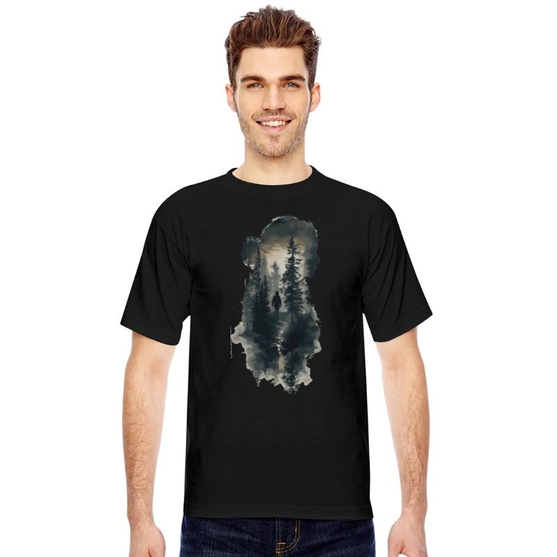 Nature Silhouette Forest Inside Woman