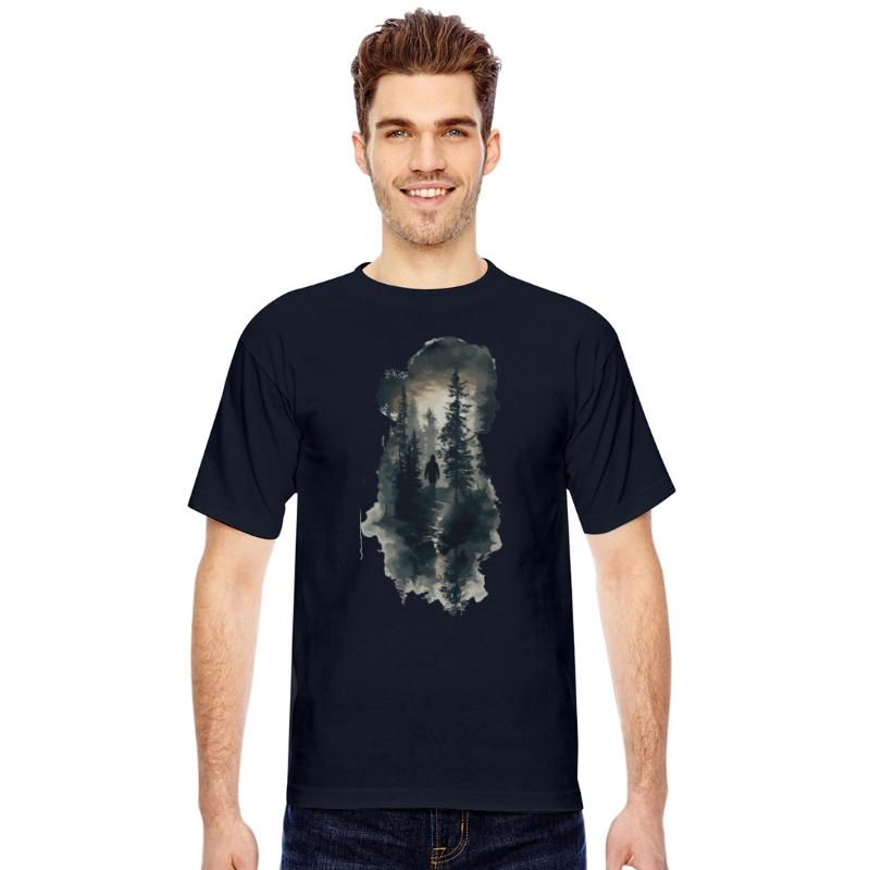 Nature Silhouette Forest Inside Woman
