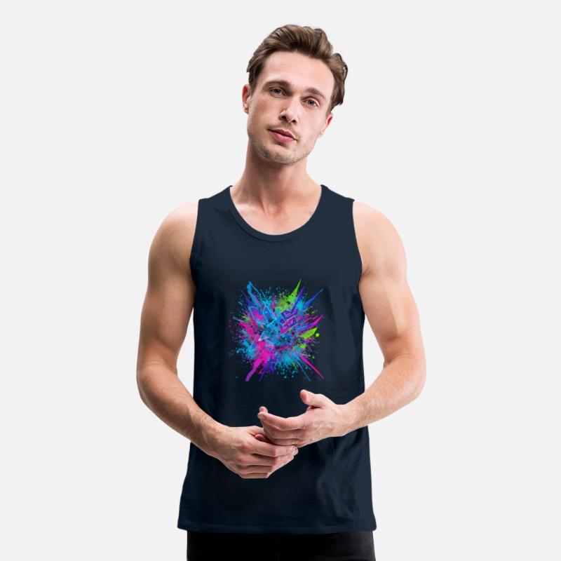 Neon Chaos – Futuristic Paint Splash Explosion