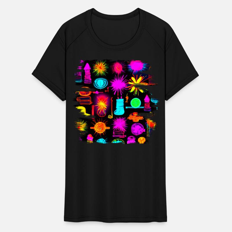 Neon Fluorescent UV Electro Music Party