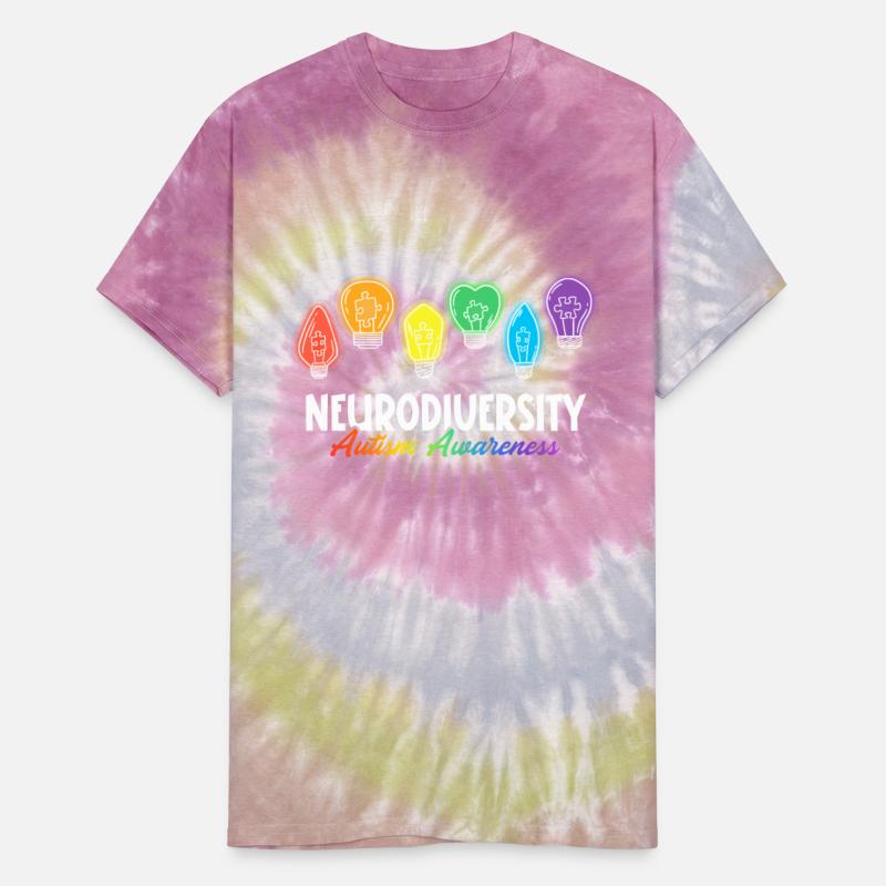 Neurodiversity Colorful Light Bulb Autism