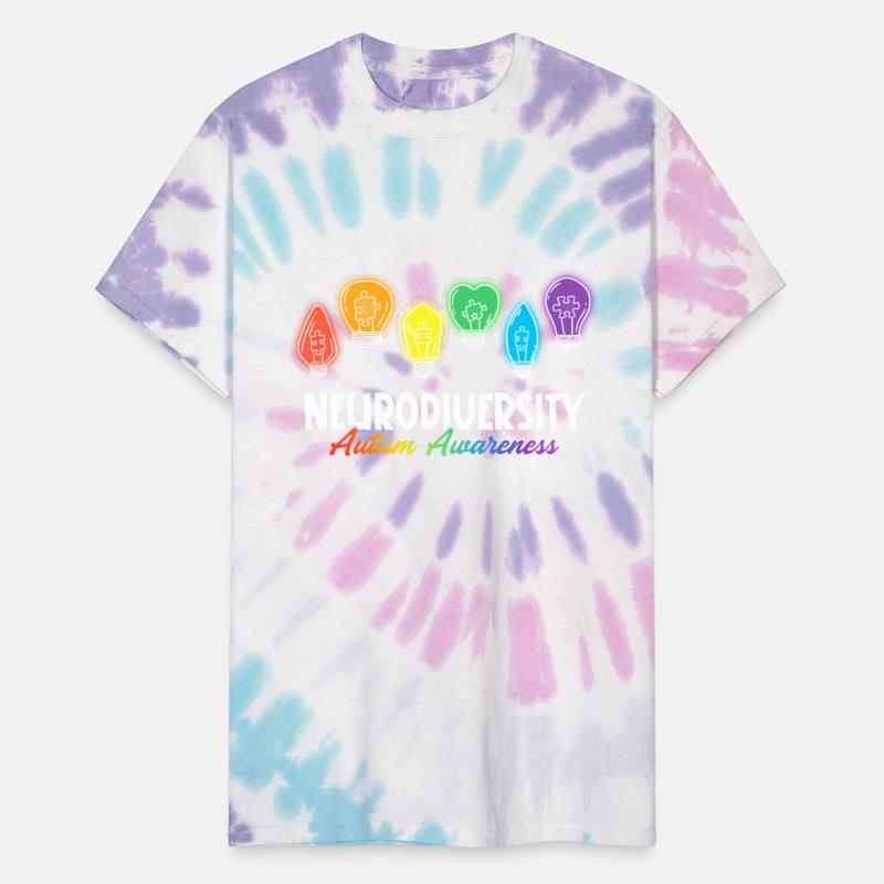 Neurodiversity Colorful Light Bulb Autism