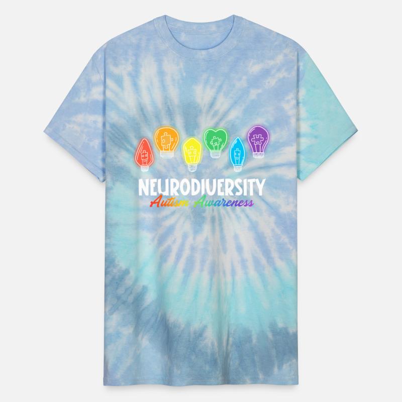 Neurodiversity Colorful Light Bulb Autism