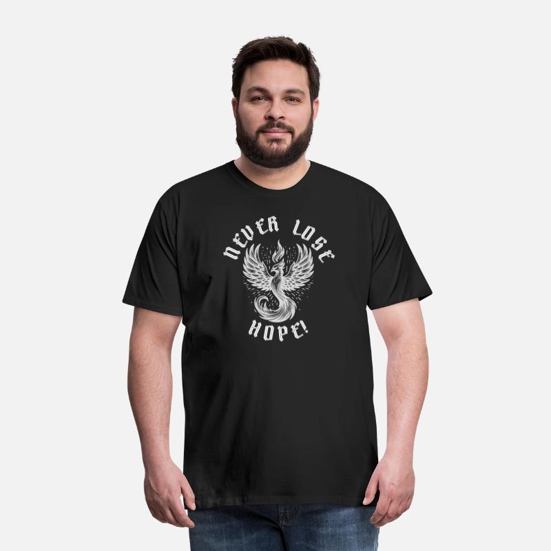 Never Lose Hope Phoenix Inspirational Gothic Shirt