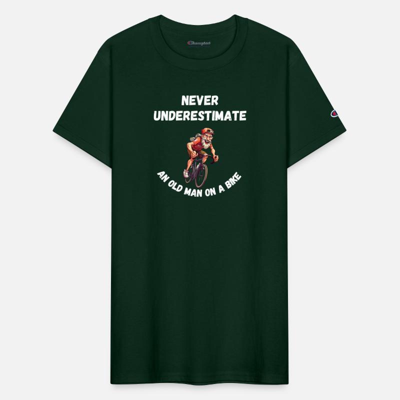 NEVER UNDERESTIMATE AN OLD MAN ON A BIKE