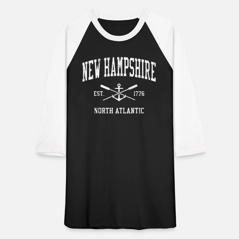 New Hampshire Crossed Oars Boat Anchor Sports
