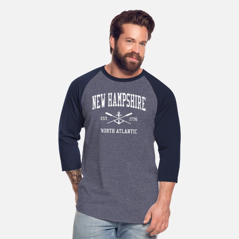 New Hampshire Crossed Oars Boat Anchor Sports