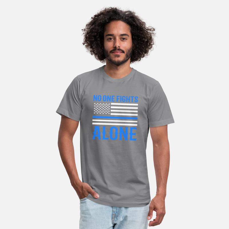 No One Fights Alone Thin Blue Line Police