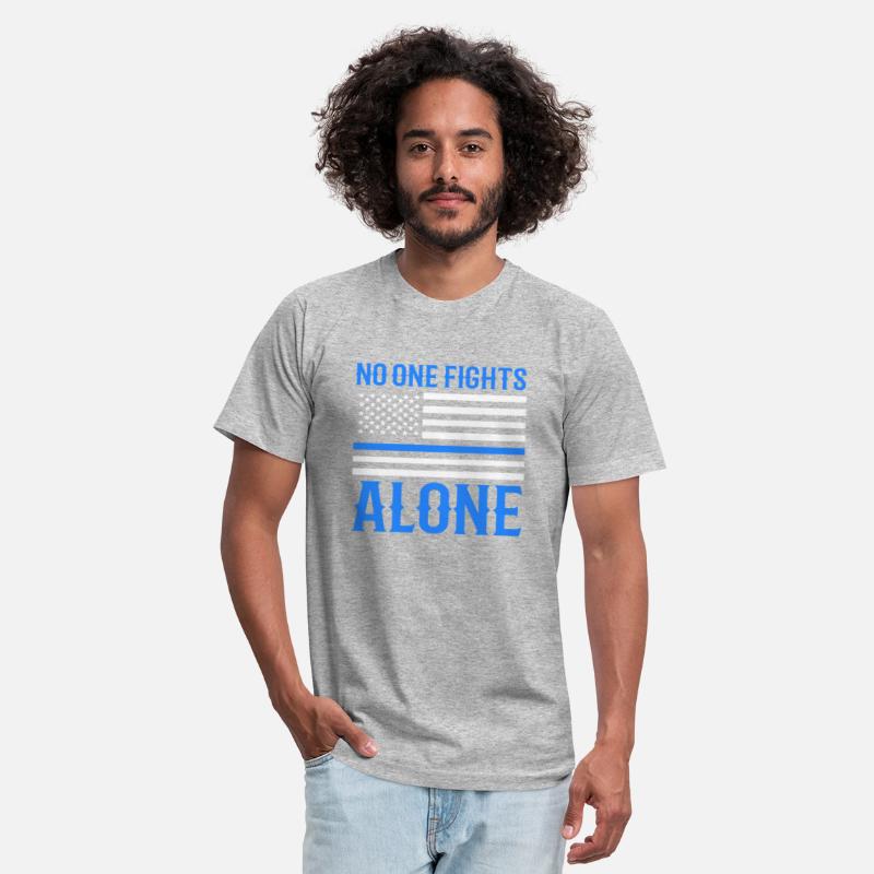 No One Fights Alone Thin Blue Line Police