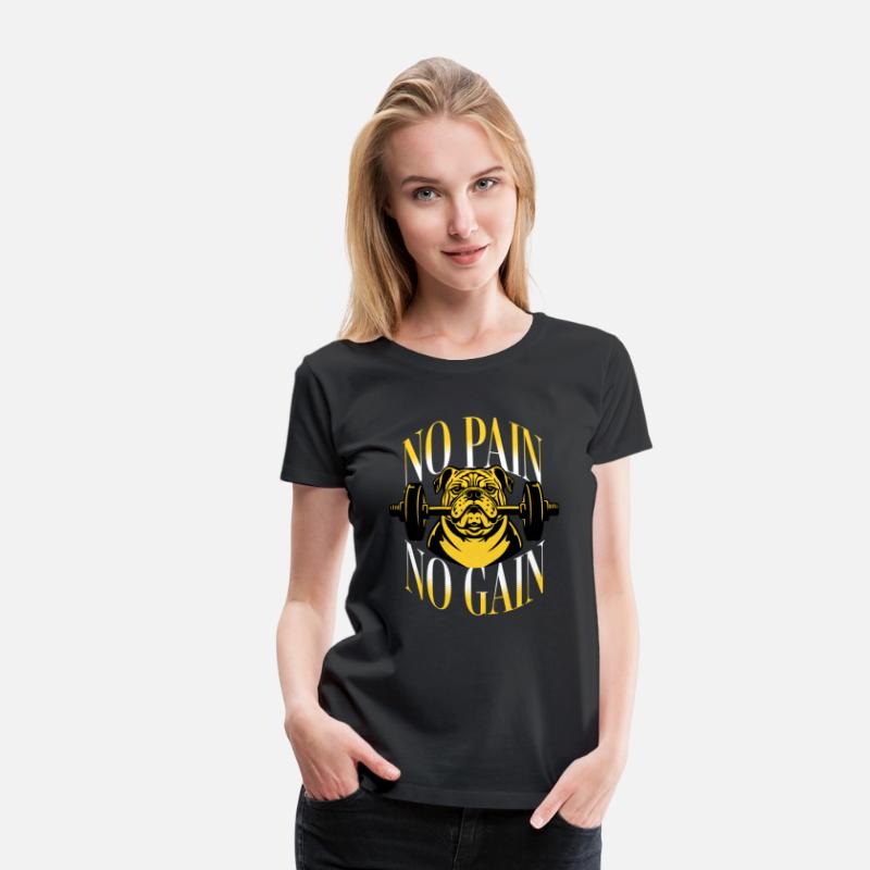No Pain No Gain T Shirt DesignTemplate